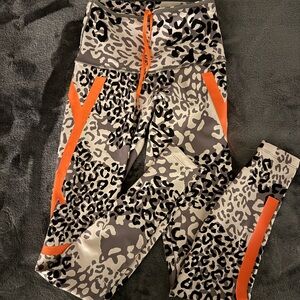 Adidas by Stella McCartney Leopard Print, full length Leggings NWOT